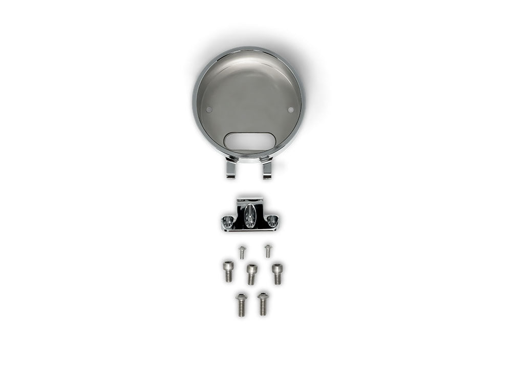 Kodlin KM-KUS55140 Accent Pro Riser Gauge Housing Chrome for Harley-Davidson Low Rider S 22-Up/Softail 25-Up