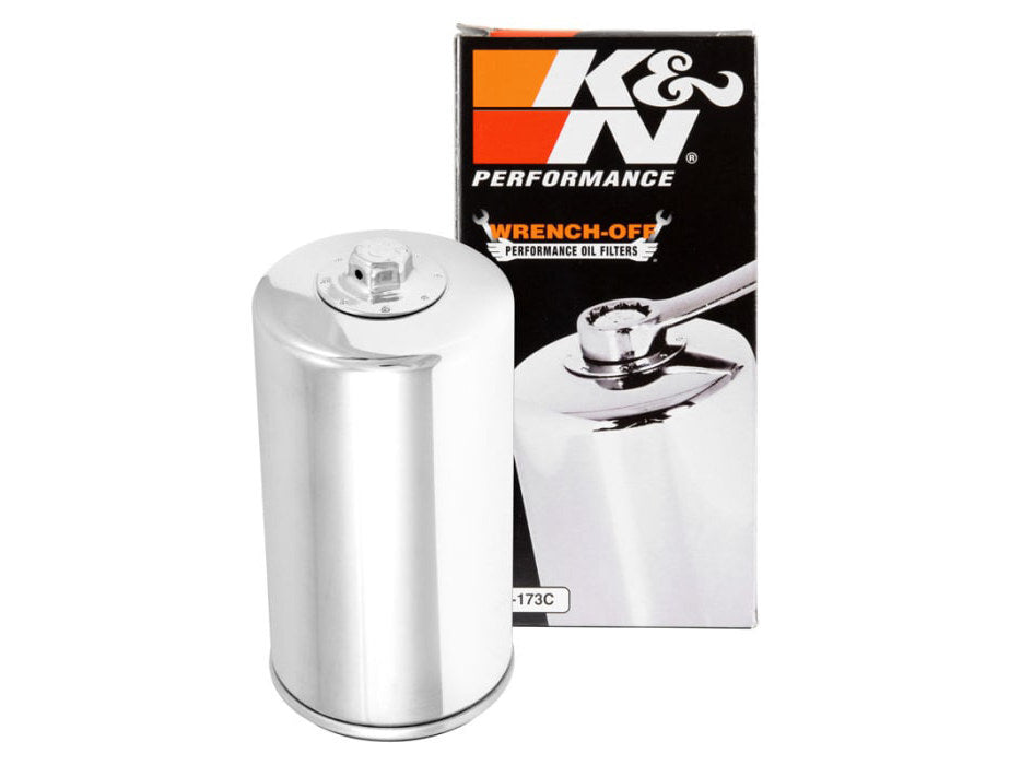 K&N Filters KN-173C Oil Filter Chrome for Dyna 91-98