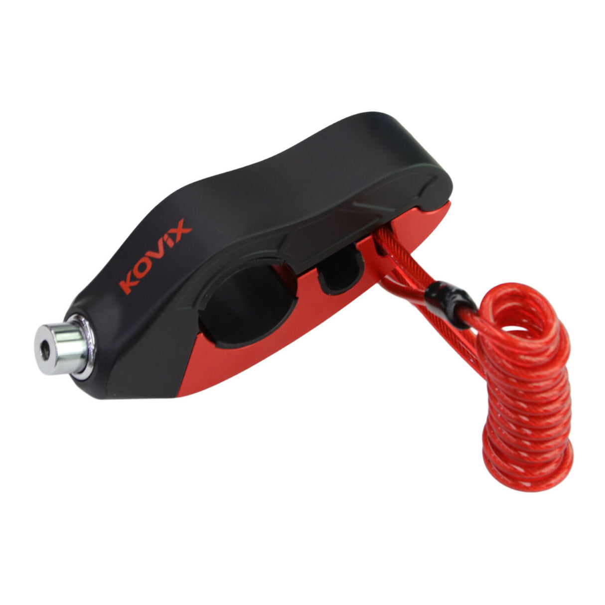 Kovix KHL-R Series Alarmed Handlebar Lock Red