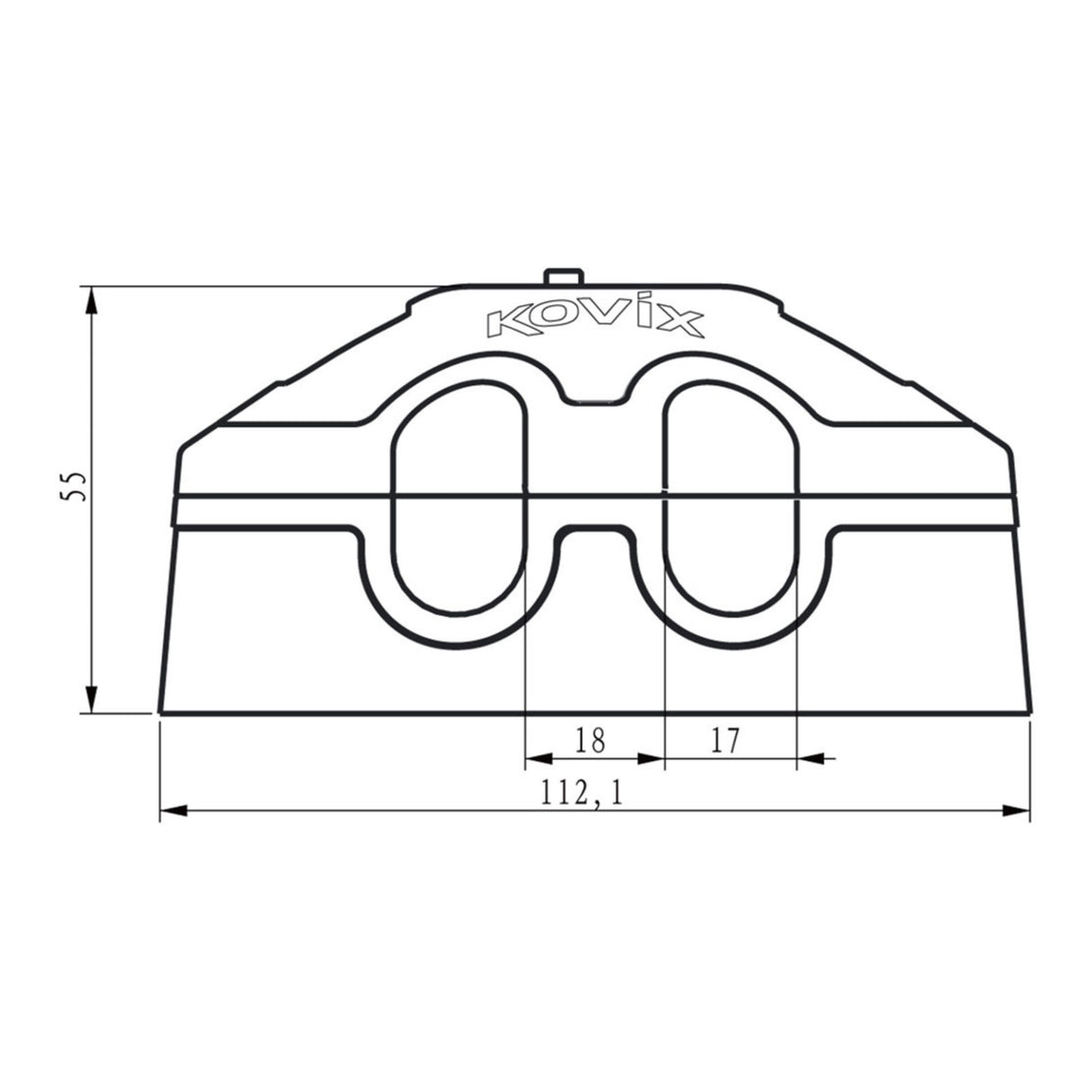 Kovix KGA Floor Anchor Black
