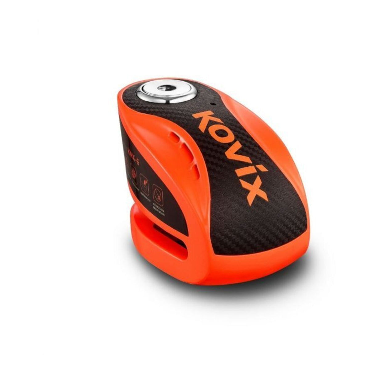 Kovix KNX10 Alarm Disc Lock Orange w/Reminder Cable & Mount