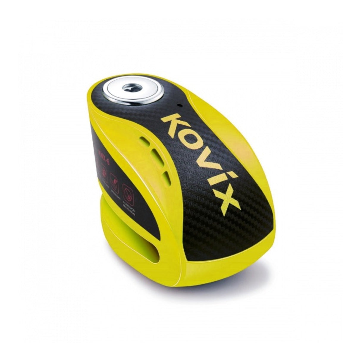 Kovix KNX10 Alarm Disc Lock Yellow w/Reminder Cable & Mount