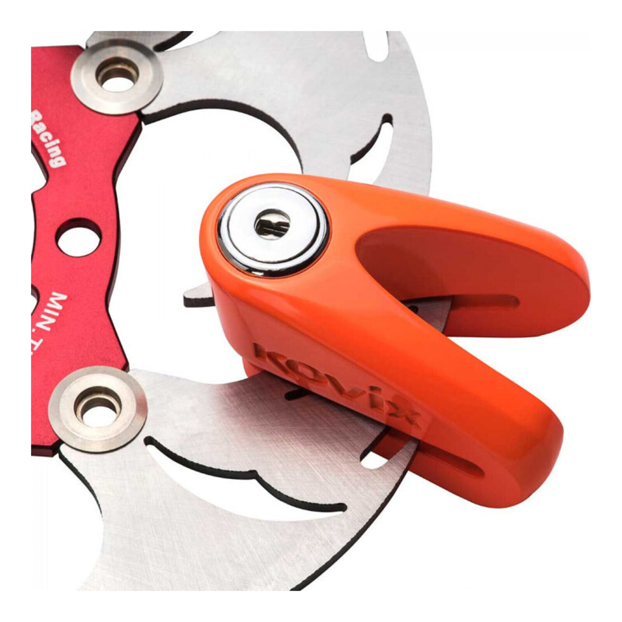 Kovix KVZ1 Disc Lock Orange 6mm Pin w/Reminder Cable
