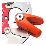 Kovix KVZ1 Disc Lock Orange 6mm Pin w/Reminder Cable