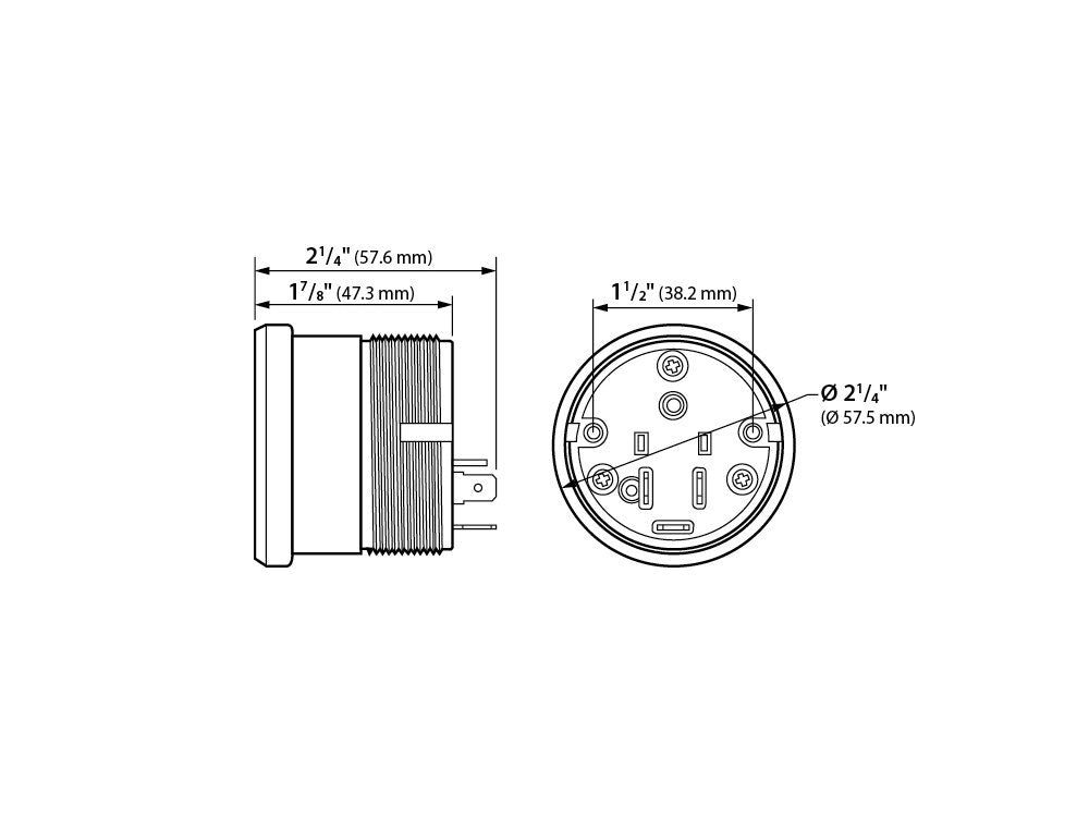 Koso KOS-BA050905 Speedometer & Tachometer 6 Gauge Kit Silver for Touring 04-13 w/Fairing