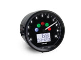 Koso KOS-BA058100-HD 2-1/2" Vintage Style Digital Speedometer w/Tachometer Black