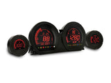 Koso North America KOS-BA064902 Speedometer/Tachometer 4 Gauge Kit Blue/Red for Touring 14-23 w/Fairing