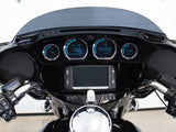 Koso KOS-BA064910 Speedometer & Tachometer 4 Gauge Kit Blue for Touring 14-20 w/Fairing