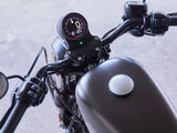 Koso KOS-BA077400 DL-04HD Multifunction 3-3/8" Round Speedometer w/Tachometer Black for Harley-Davidson Dyna 04-11/Sportster 04-13/Rocker 08-10