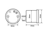 Koso KOS-BB551B42 2-3/8" Digital Speedometer Silver