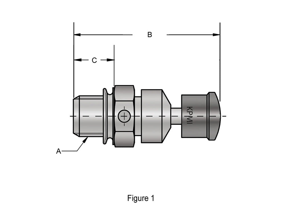 Kibblewhite KPM-20-21250 Compression Release Valves (Overall Length = 1.400" x Thread Length = 0.350")(Pair)