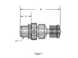 Kibblewhite KPM-20-21250 Compression Release Valves (Overall Length = 1.400" x Thread Length = 0.350")(Pair)