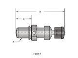 Kibblewhite KPM-20-21260 Compression Release Valves (Overall Length = 1.750" x Thread Length = 0.500")(Pair)