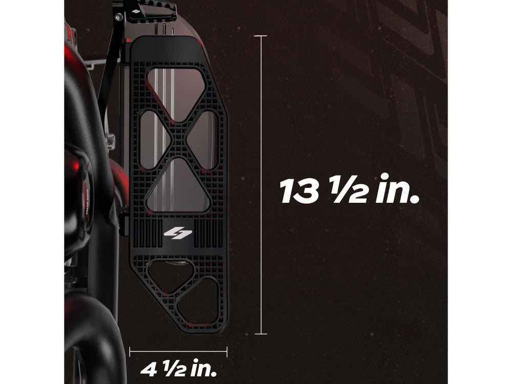 Kraus KRA-ST-FC-80-A Max Lean Front Floorboards Black for Touring 82-Up/FL Softail 86-17/Dyna Switchback 12-16