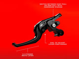 Kraus Motor Co KRA-ST-HC-24-B Talon Adjustable Levers Black for Harley-Davidson CVO Touring 23-Up/Street Glide/Road Glide 24-Up
