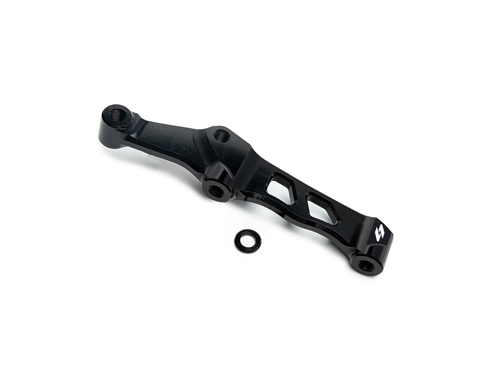 Kraus Motor Co KRA-UN-BR-022S-B 108mm Left or Right Front Radial Caliper Mount Black for Harley-Davidson Big Twin 00-Up (Each)