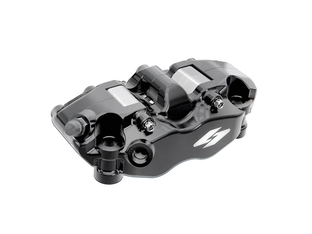 Kraus Motor Co KRA-UN-BR-18XL-P Left Hand Front RTX8 Series Radial 4 Piston Caliper Black (Can be used as Right Hand Rear Caliper)