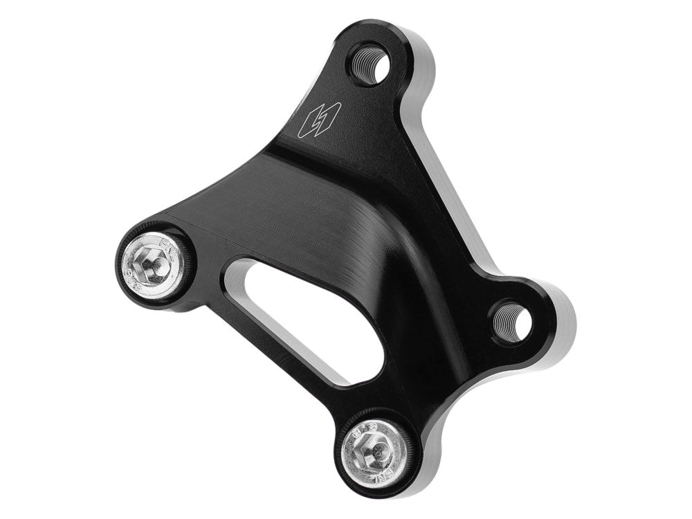 Kraus KRA-UN-BR-32-A Left or Right Oversize Front Caliper Mounts Black for Softail 15-Up/Touring 08-Up