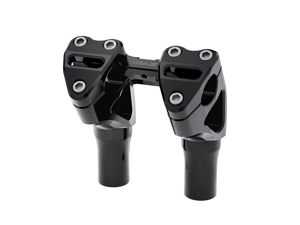 Kraus KRA-UN-RI-15-B 5" Kickback x 1-1/8" Clamp Workman Riser Kit Black for 1-1/8" Handlebar