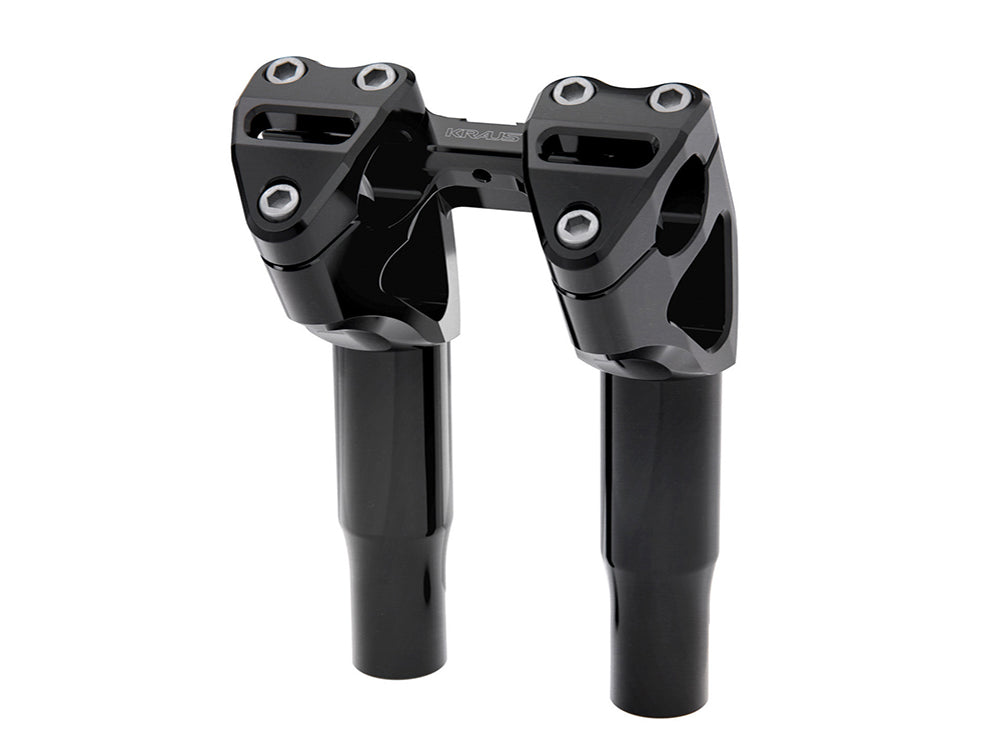 Kraus KRA-UN-RI-17-B 7" Kickback x 1-1/8" Clamp Workman Riser Kit Black for 1-1/8" Handlebar