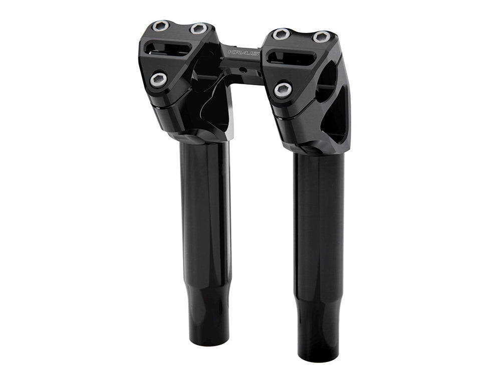 Kraus KRA-UN-RI-19-B 9" Kickback x 1-1/8" Clamp Workman Riser Kit Black for 1-1/8" Handlebar