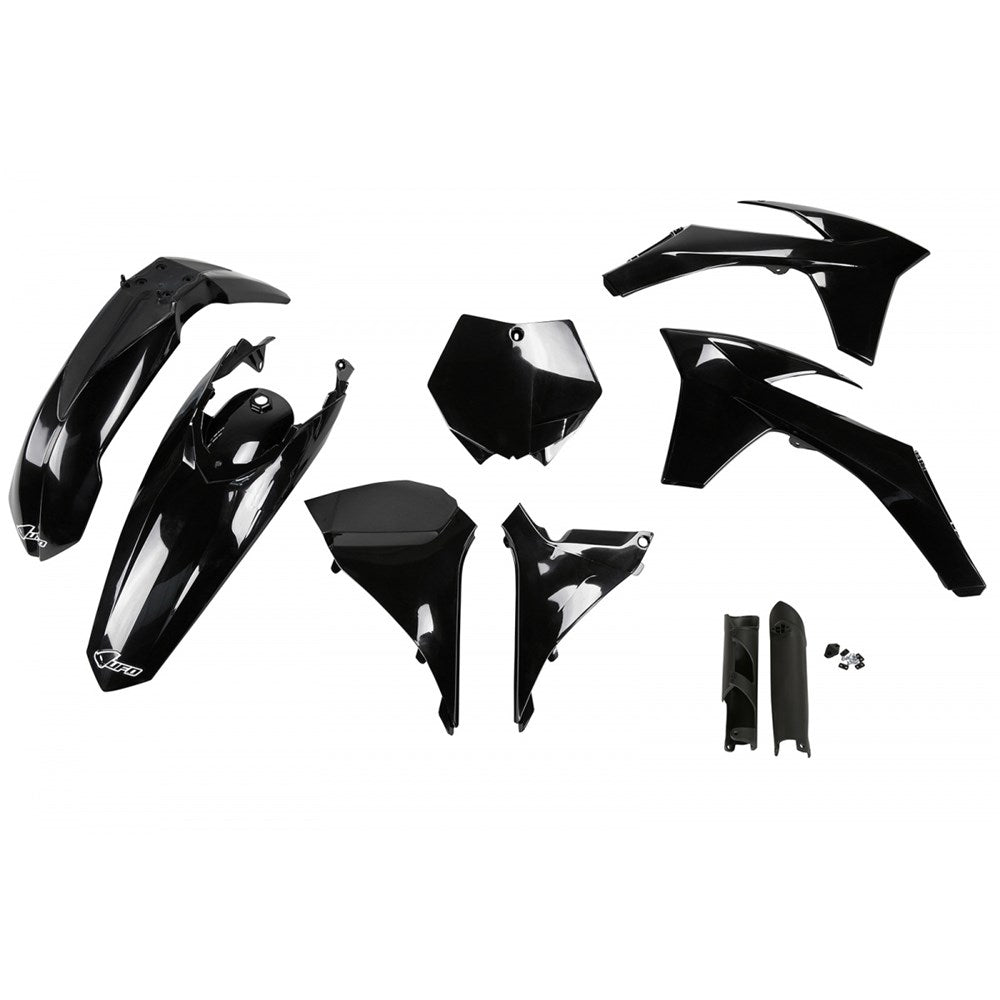 UFO Full Plastics Kit Black for KTM SX 125/SX 150/SX 250/SX-F 250/SX-F 350/SX-F 450 2012/XC 125/XC 150/XC 250/XC-F 250/XC-F 350/XC-F 450/XCF 250/XCF 350/XCF 450 11-12