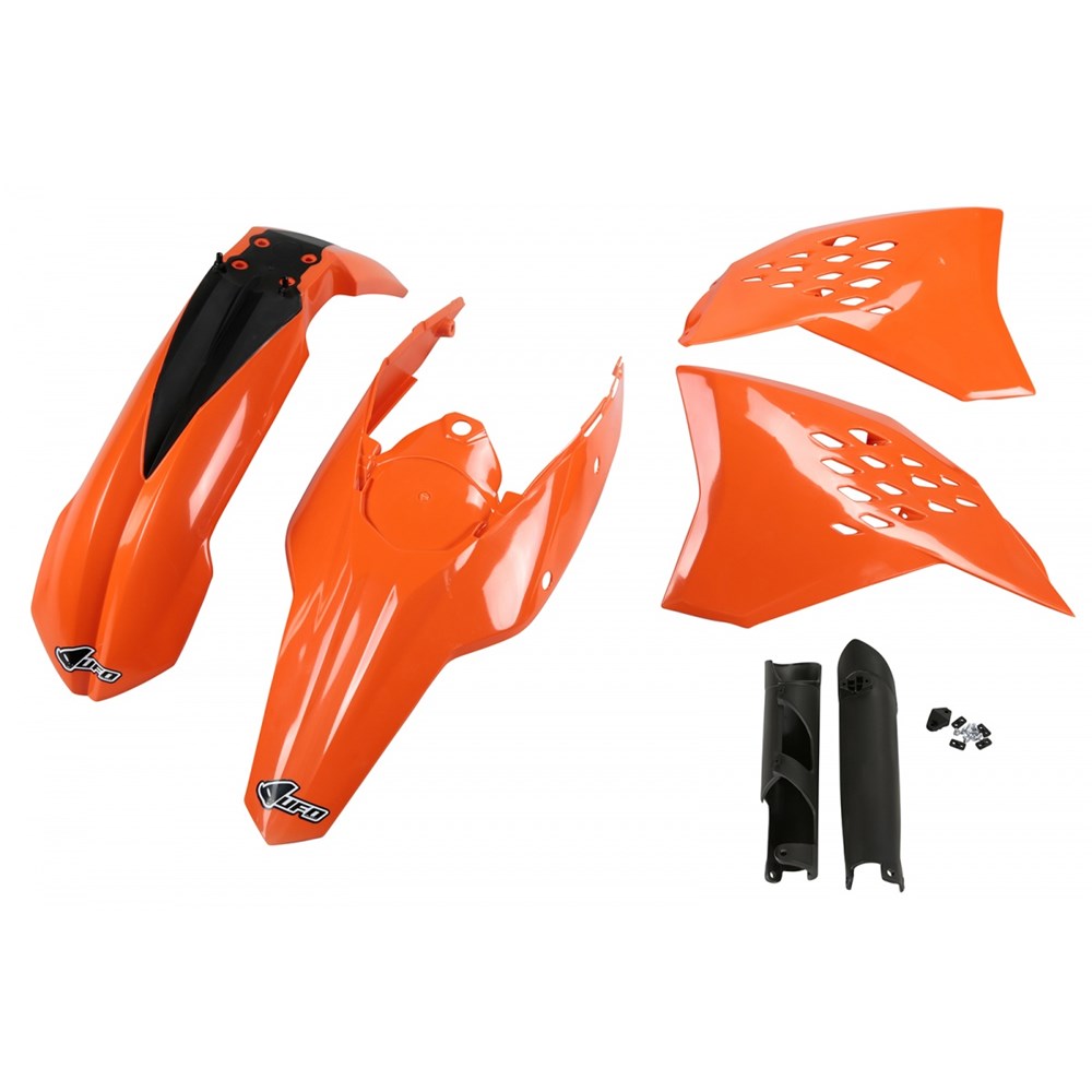UFO Full Plastics Kit OEM 09-10 Colours for KTM EXC 125/EXC 200/EXC 250/EXC 300/EXC-F 250/EXC-F 450 09-11/EXC-F 350/EXC-F 500/XCF-W 350 2011