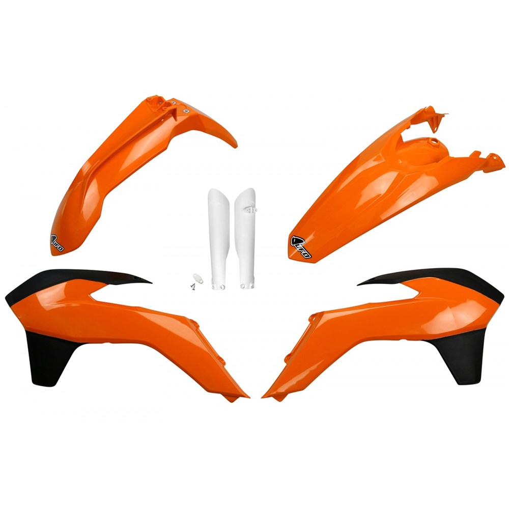 UFO Full Plastics Kit OEM 2014 Colours for KTM EXC 125/EXC 200/EXC 250/EXC 300/EXC-F 250/EXC-F 350/EXC-F 450/EXC-F 500 14-16/XC-W 125/XC-W 250/XC-W 300/XCF-W 250/XCF-W 350/XCF-W 450 2016