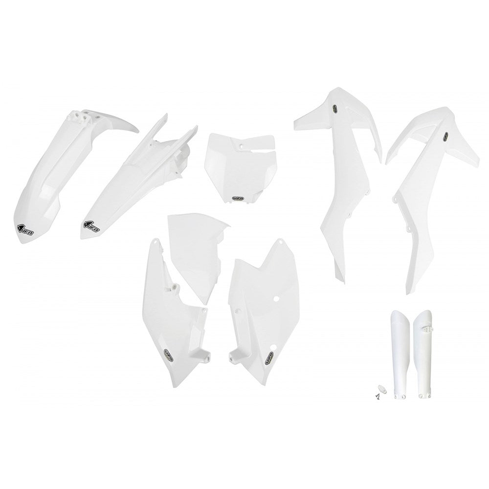 UFO Full Plastics Kit White for KTM SX 125/SX 150/SX-F 250/SX-F 350/SX-F 450 16-18/SX 250 17-18