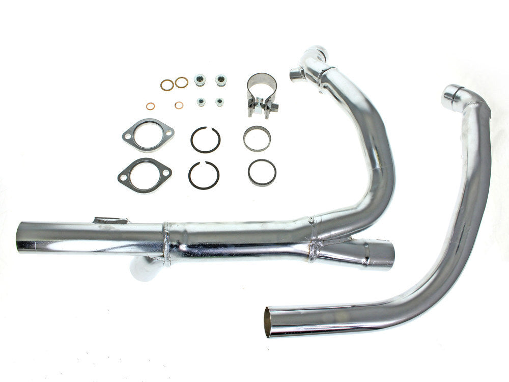 Khrome Werks KW200200 Hide-Away Performance Headers Chrome for Indan Tourers 21-Up