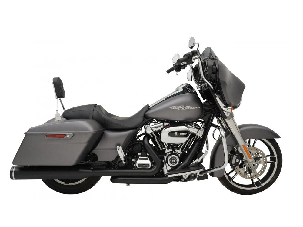 Khrome Werks KW200810A Dominator 2-2 Dual Exhaust w/Black Headers & Black 4.5" Mufflers for Touring 17-Up