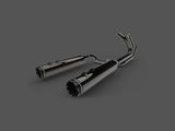 Khrome Werks KW201810A Dominator 2-2 Dual Exhaust CVO Eclipse Black w/Eclipse Black 4.5" Mufflers for CVO Touring 17-Up