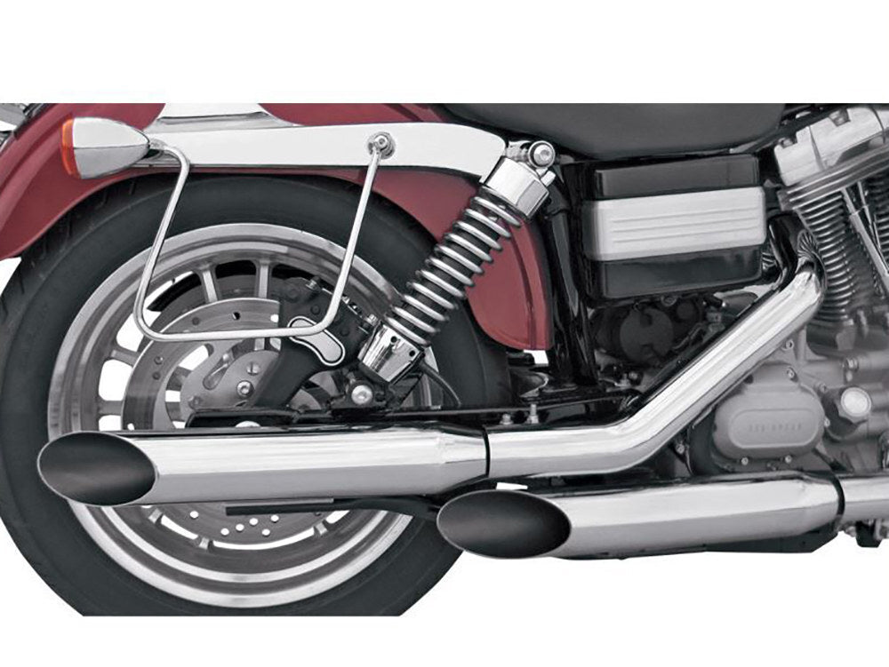 Khrome Werks KW202310A 3" HP-Plus Slash Cut Slip-On Mufflers Chrome for Dyna 95-17