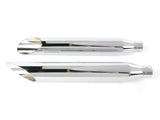 Khrome Werks KW202360 3" HP-Plus Slash Cut Slip-On Mufflers Chrome for Softail Deuce 2007/Fat Boy 07-17