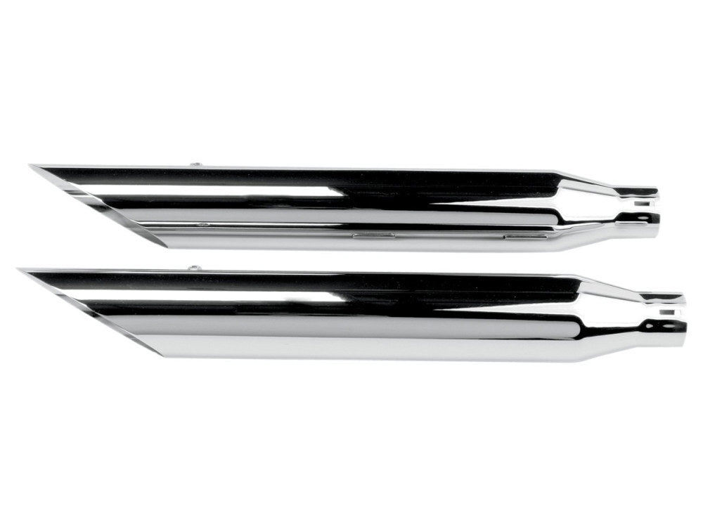 Khrome Werks KW202360 3" HP-Plus Slash Cut Slip-On Mufflers Chrome for Softail Deuce 2007/Fat Boy 07-17