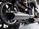 Khrome Werks KW202895 3" HP-Plus Slash Cut Slip-On Mufflers Black for Sportster 14-21