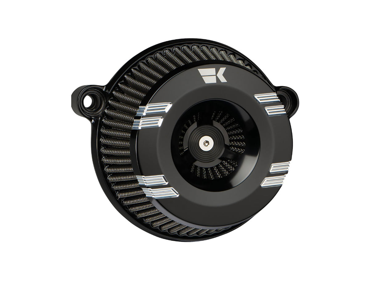 Khrome Werks KW250100 Klassic Instigator Series Air Cleaner Kit Black for Milwaukee-Eight 17-Up