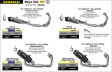 Arrow 71065AKN Indy Race Evo Stainless Full Exhaust System w/Aluminium Dark Muffler for Kawasaki Ninja 650/Z650 24-Up