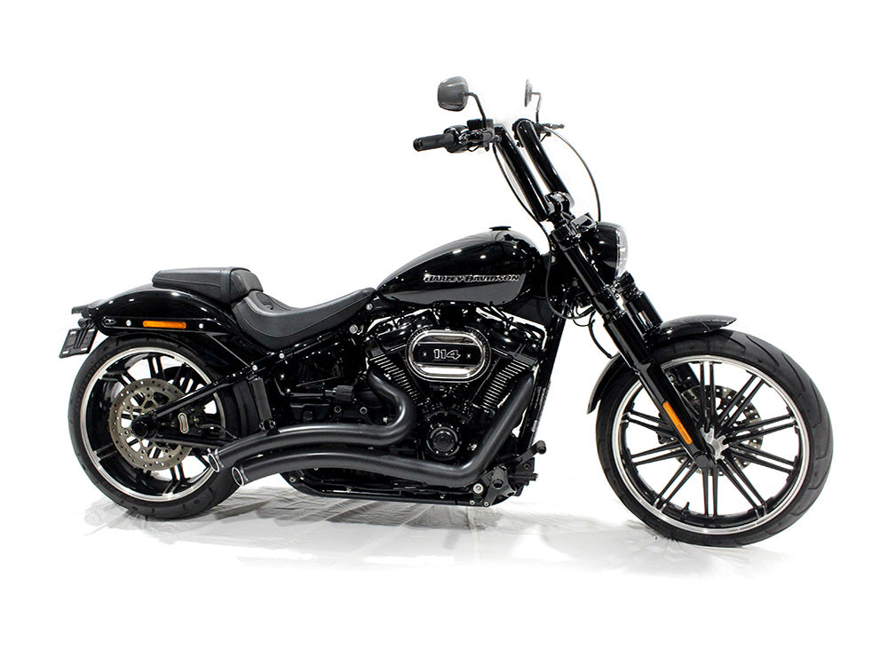 LA Choppers LA-7302-01BLK 2.0" Strip Bar 12" x 2" Ape Hanger Handlebar Gloss Black