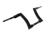 LA Choppers LA-7302-01BLK 2.0" Strip Bar 12" x 2" Ape Hanger Handlebar Gloss Black