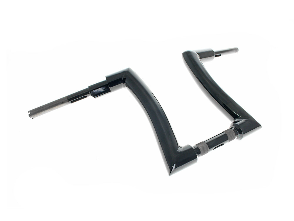 LA Choppers LA-7302-02BLK 2.0" Strip Bar 14" x 2" Ape Hanger Handlebar Gloss Black