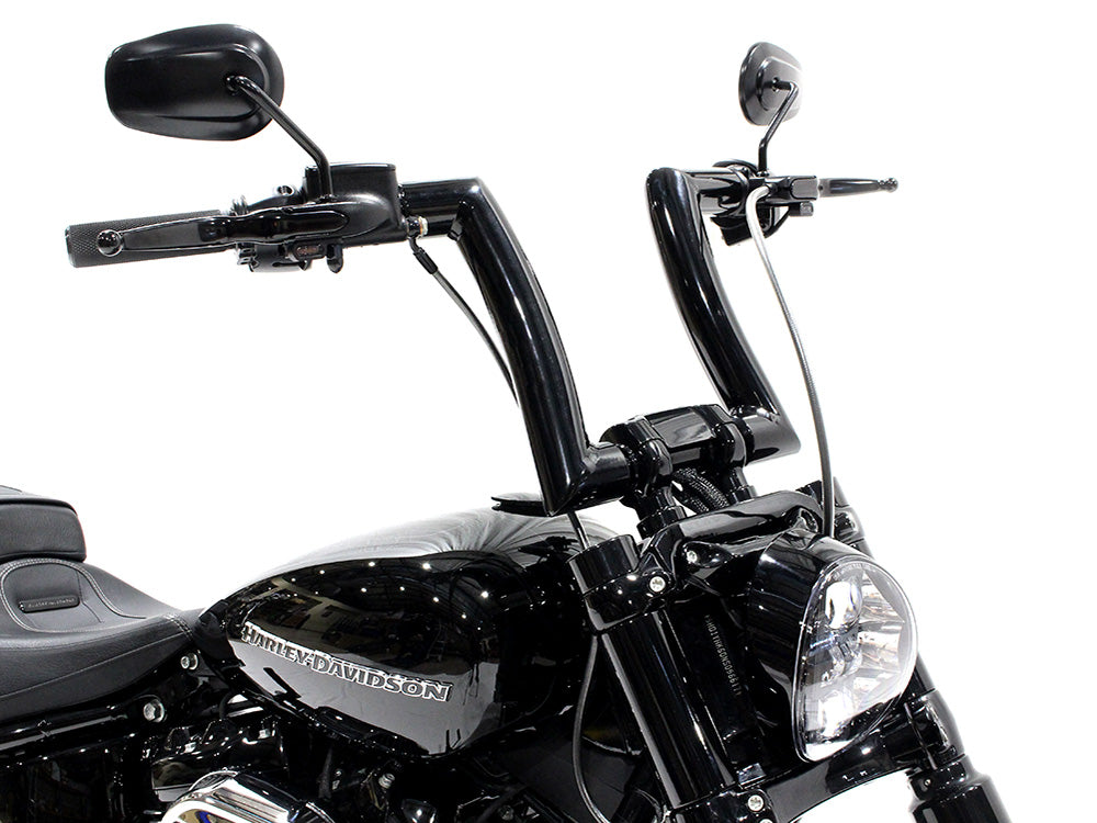 LA Choppers LA-7302-03BLK 2.0" Strip Bar 16" x 2" Ape Hanger Handlebar Gloss Black