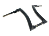 LA Choppers LA-7302-03BLK 2.0" Strip Bar 16" x 2" Ape Hanger Handlebar Gloss Black