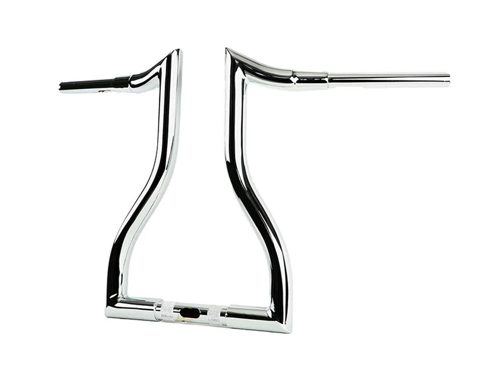 LA Choppers LA-7316-16 16" x 1 1/2" Hammerhead Handlebar Chrome for Road Glide 15-23/Road King Special 17-Up