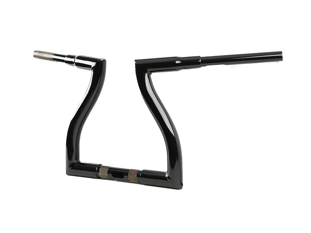 LA Choppers LA-7317-12B 12" x 1 1/2" Thresher Handlebar Gloss Black for Road Glide 15-23/Road King Special 17-Up