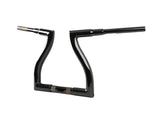 LA Choppers LA-7317-12BLK 12" x 1-1/2" Thresher Handlebar Gloss Black for Harley-Davidson Road Glide 15-23/Road King Special 17-Up