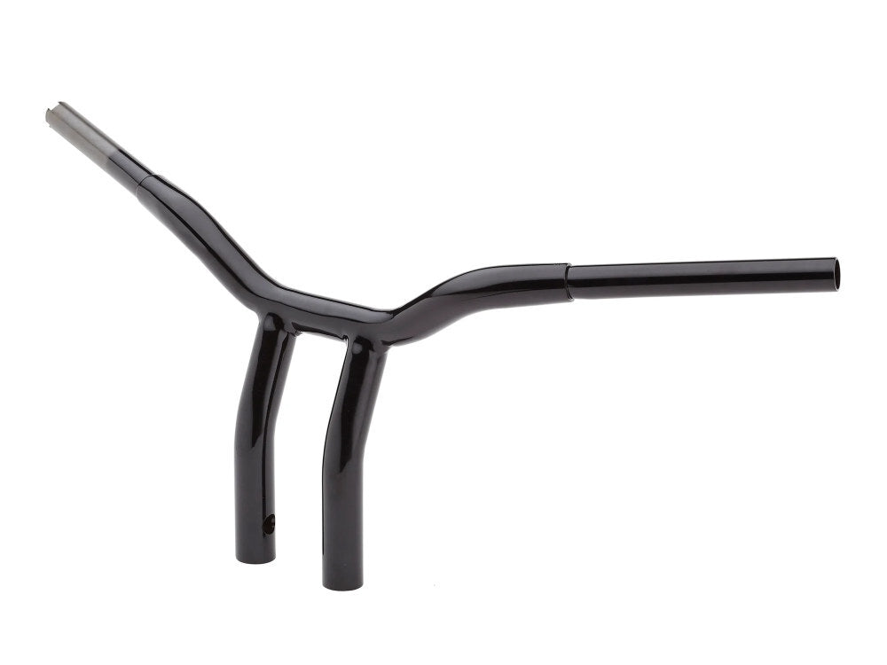 LA Choppers LA-7338-10B 10" x 1 1/4" Pullback One Piece Kage Fighter Handlebar Gloss Black