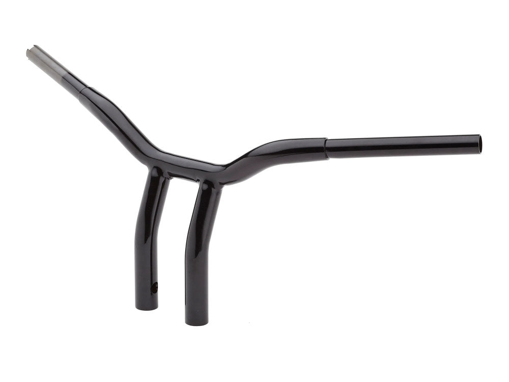 LA Choppers LA-7338-12BLK 12" x 1-1/4" Pullback One Piece Kage Fighter Handlebar Gloss Black