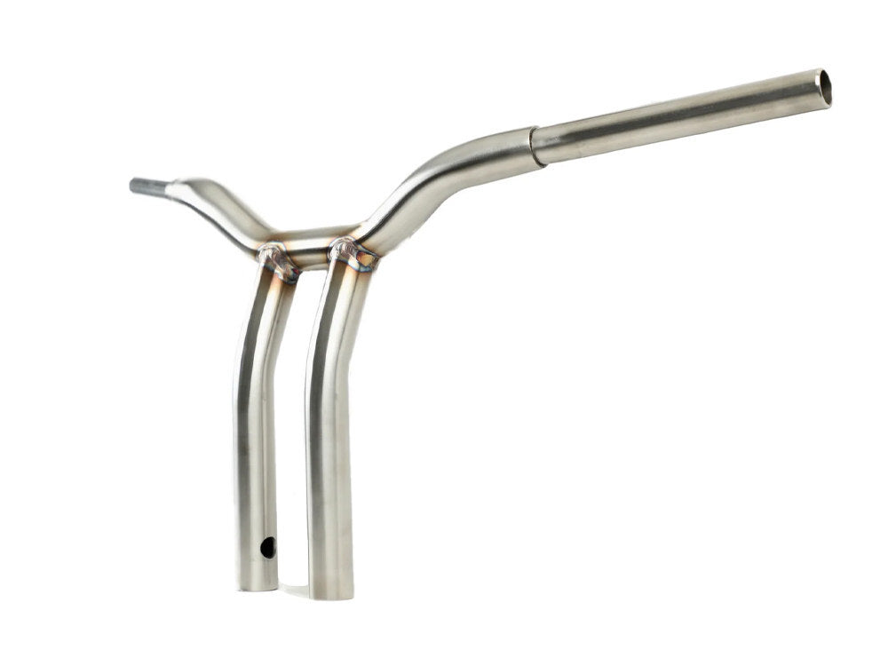 LA Choppers LA-7338-12SS 12" x 1 1/4" Pullback One Piece Kage Fighter Handlebar Stainless