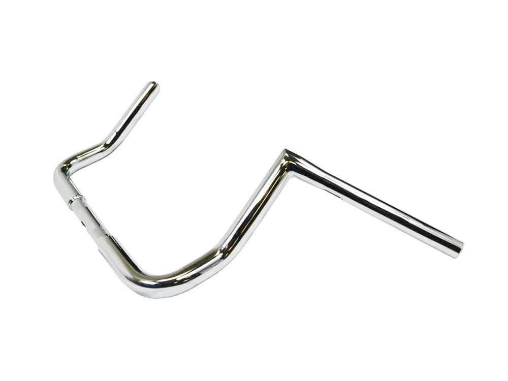 LA Choppers LA-7361-10 10" x 1 1/4" Twin Peaks Handlebar Chrome for Electra Glide/Street Glide/Ultra Glide 96-Up Models